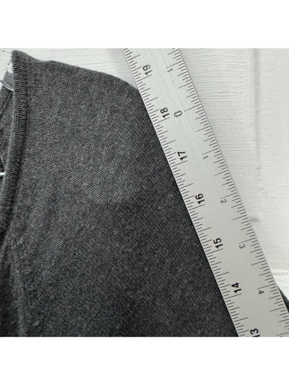 prAna Yarrah Sweater Dress M Gray 100% Organic Cotton Knit Keyhole - Picture 12 of 14
